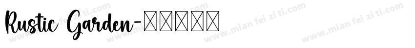 Rustic Garden字体转换